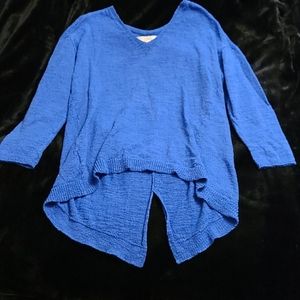 Blue High Low Sweater by Loft